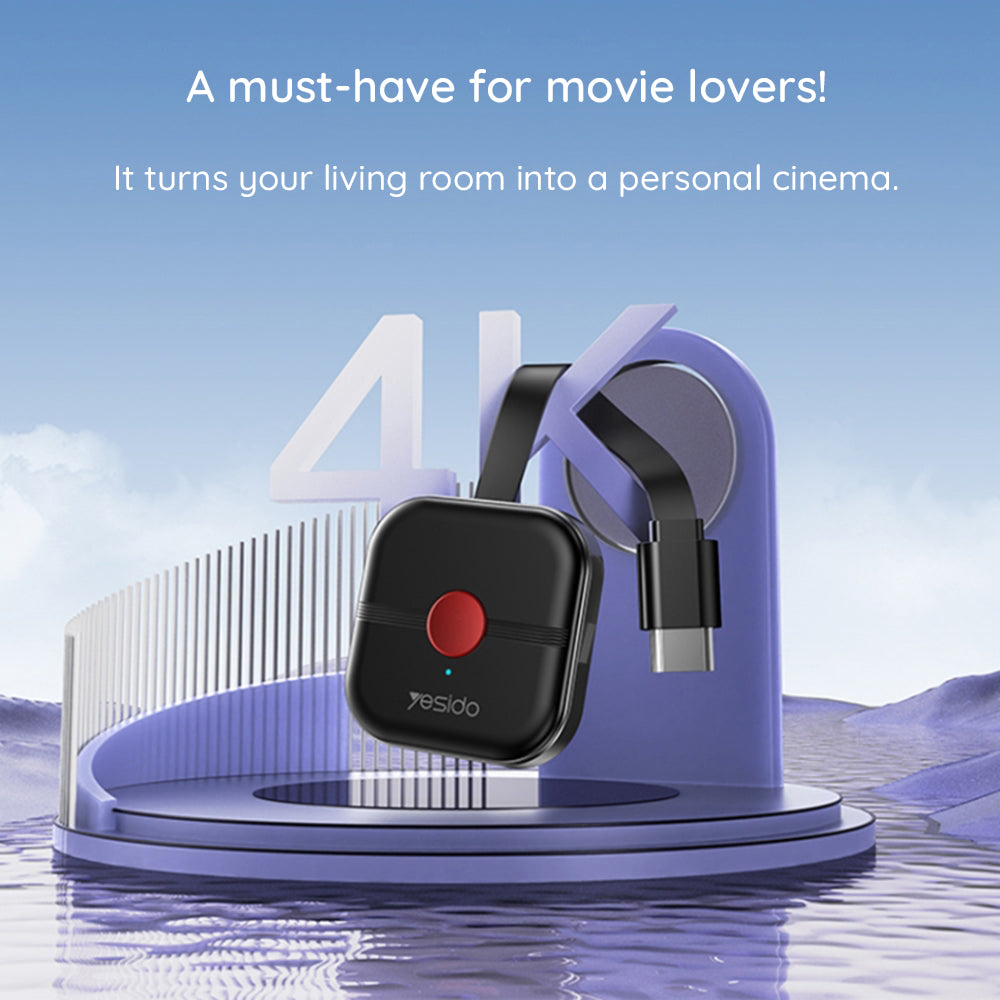 Multimedia Wireless Adapter Yesido TV10, Schwarz