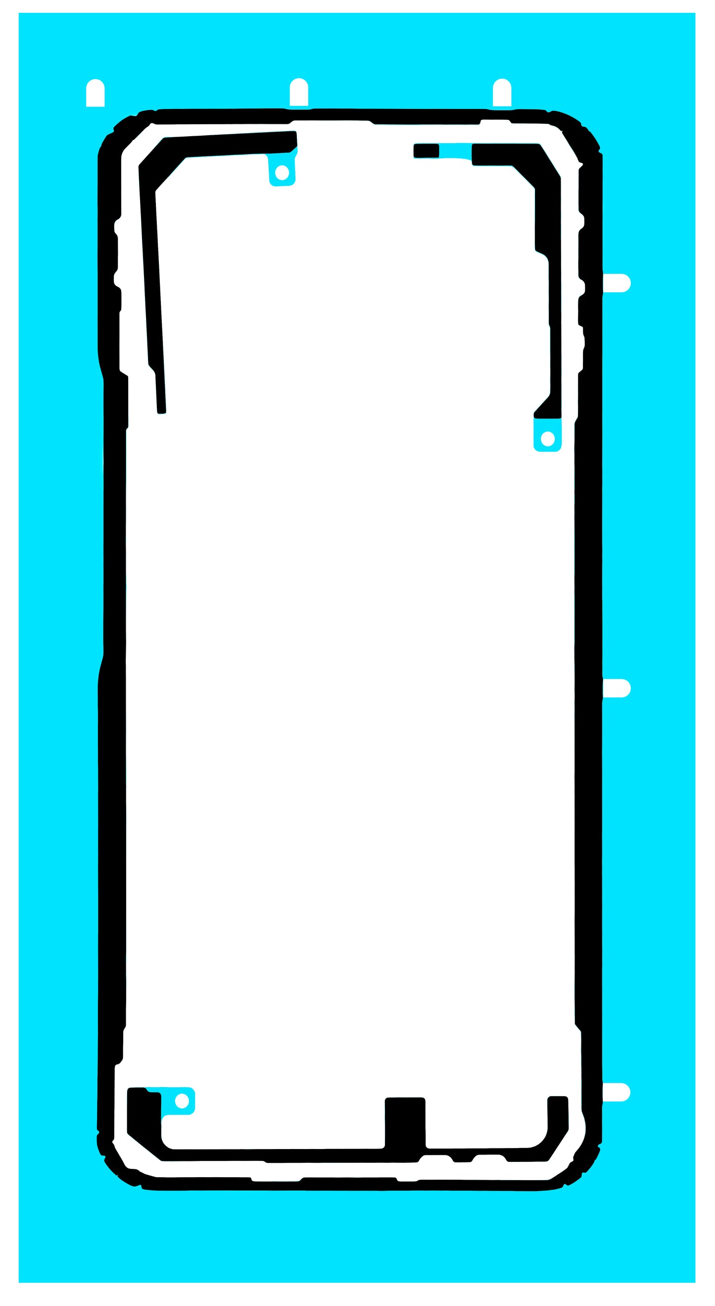 Klebstoff Batterieabdeckung Honor X60 Pro / X9c / Magic7 Lite, Service Pack 5163AEKJ