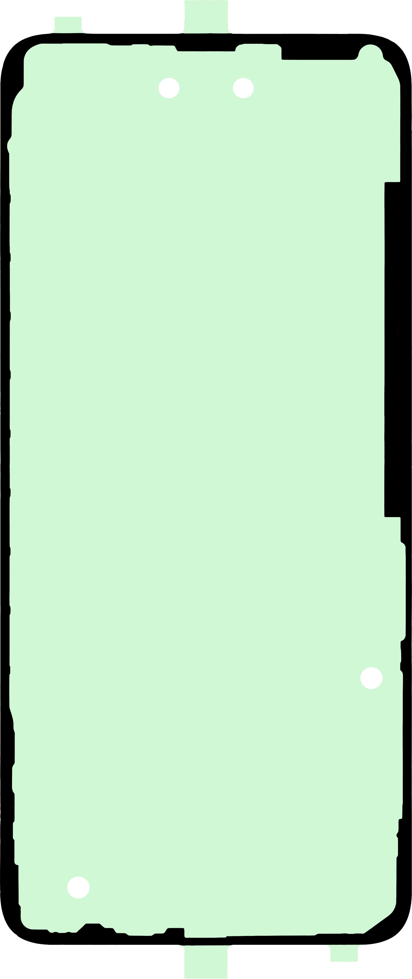 OEM Batterieabdeckungs-Kleber, 164mm x 74mm