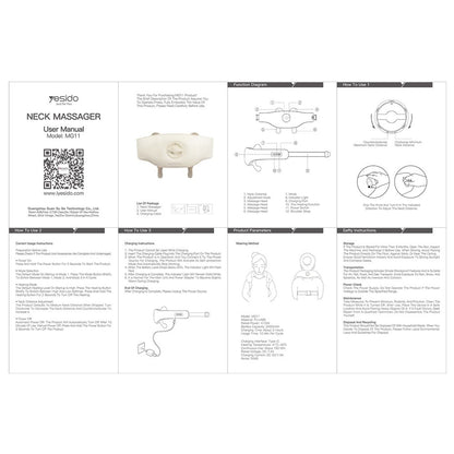 Yesido MG11 Nackenmassagegerät, Beige