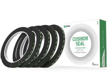 Klebeband 2UUL CS02, 5mm, Schwarz, 5 Stück Set