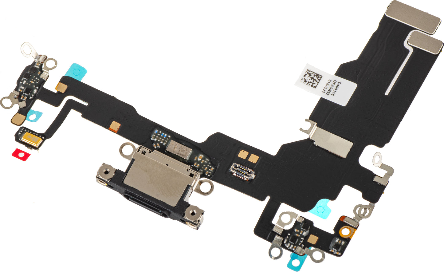Ladekabel mit Mikrofonanschluss Apple iPhone 15, Schwarz