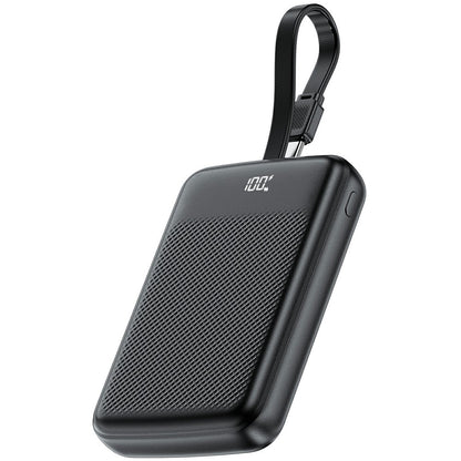 Acefast M13 External Battery, 10000mAh, 22.5W, QC + PD, 1 x USB-A - 2 x USB-C, Black