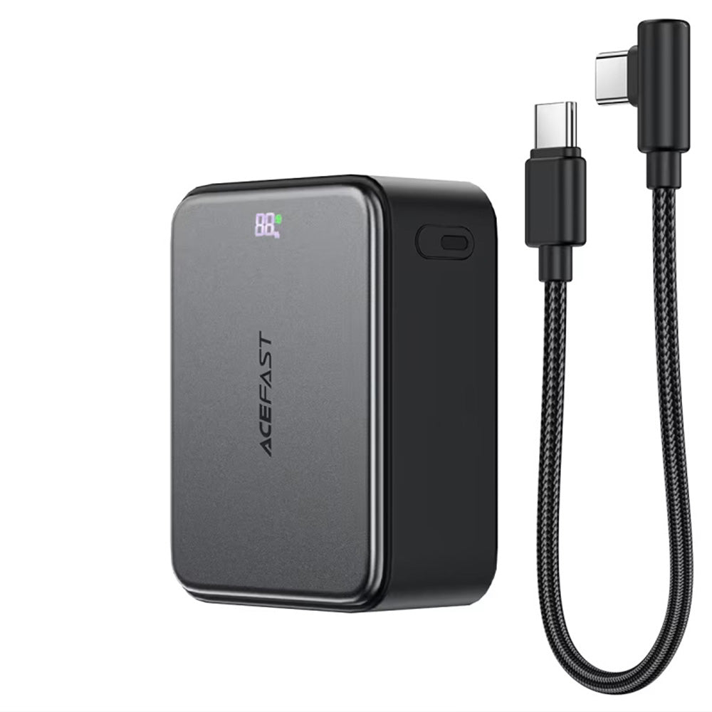 Externer Akku Acefast M28, 10000mAh, 22.5W, QC + PD, 1 x USB-A - 2 x USB-C, Schwarz