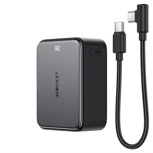 Externer Akku Acefast M28, 10000mAh, 22.5W, QC + PD, 1 x USB-A - 2 x USB-C, Schwarz