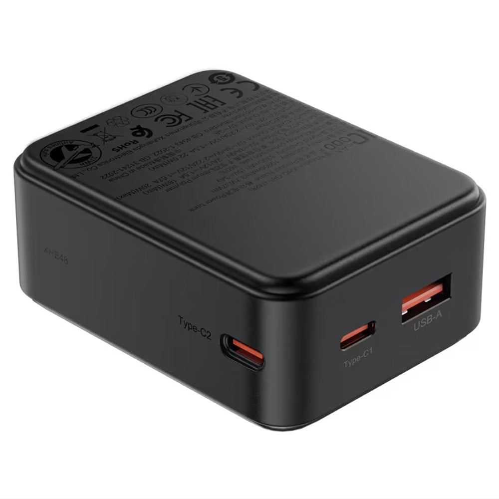 Externer Akku Acefast M28, 10000mAh, 22.5W, QC + PD, 1 x USB-A - 2 x USB-C, Schwarz