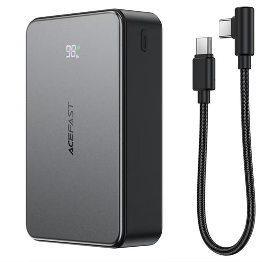 Externer Akku Acefast M29, 20000mAh, 22.5W, QC + PD, 1 x USB-A - 2 x USB-C, Schwarz
