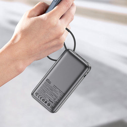 Externer Akku Acefast M7, 10000mAh, 30W, QC + PD, 1 x USB-A - 2 x USB-C, Schwarz
