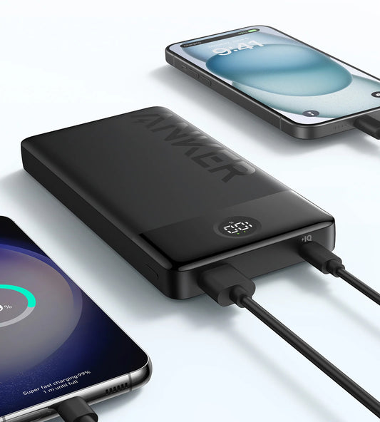 Anker PowerCore 326 Externer Akku, 20000mAh, 15W, 1 x USB-A - 1 x USB-C, Schwarz A1367G11