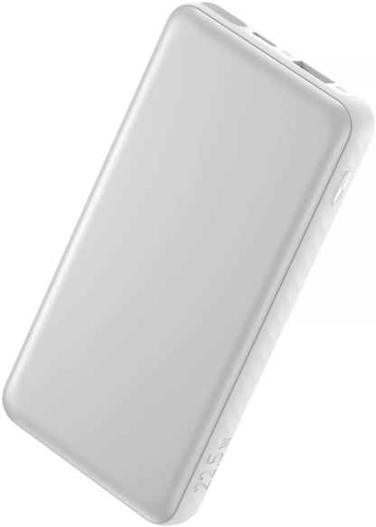Externer Akku Anker Zolo, 10000mAh, 22.5W, QC + PD, 1 x USB-A - 2 x USB-C, Weiß A110DH21