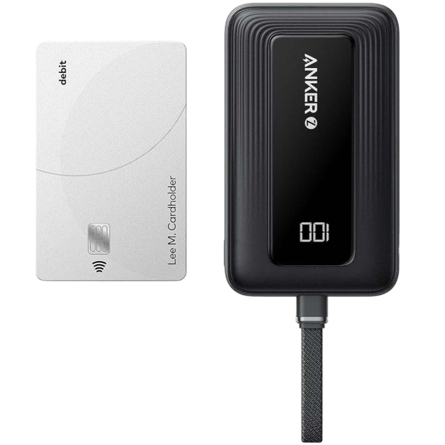 Externer Akku Anker Zolo, 10000mAh, 30W, QC + PD, 1 x USB-A - 2 x USB-C, Schwarz A1688H11