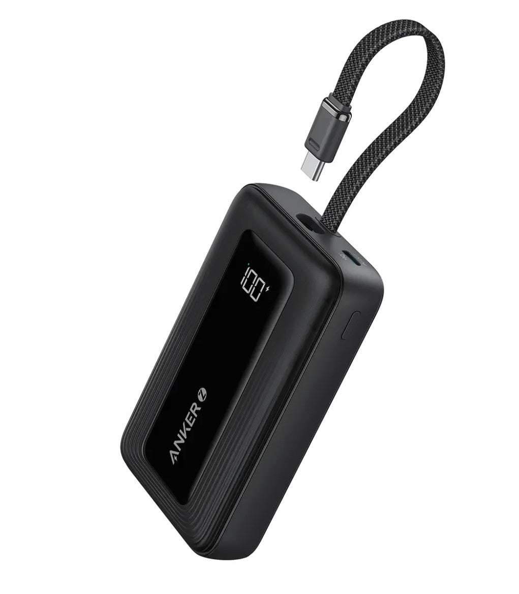 Externer Akku Anker Zolo, 10000mAh, 30W, QC + PD, 1 x USB-A - 2 x USB-C, Schwarz A1688H11