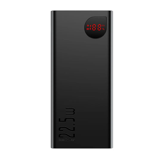 Externer Akku Baseus Adaman, 40000mAh, 22.5W, QC + PD, 1 x USB-C - 3 x USB-A, Schwarz