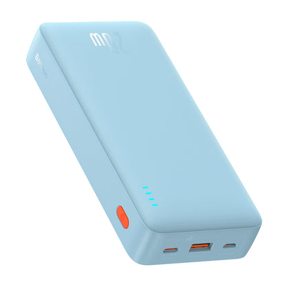 Externer Akku Baseus Airpow, 20000mAh, 20W, QC + PD, 1 x USB-A - 1 x USB-C, Blau P10022804313-00