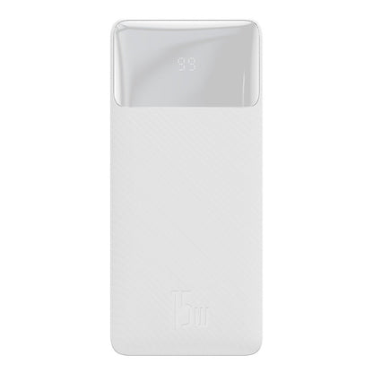 Externer Akku Baseus Bipow, 30000mAh, 15W, 1 x USB-C - 2 x USB-A, Weiß PPBD050202