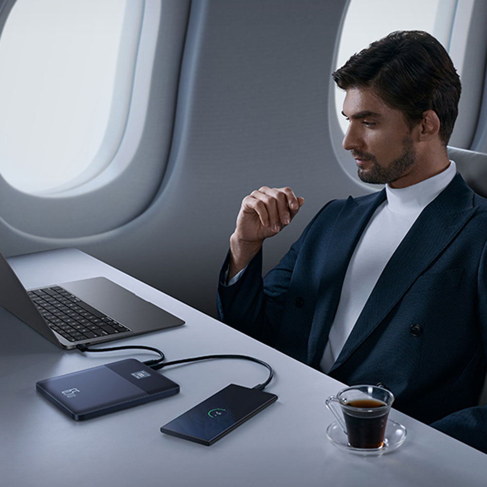 Externer Akku Baseus Blade 2, 12000mAh, 65W, PD, 2 x USB-C, Orange P10063801733-00