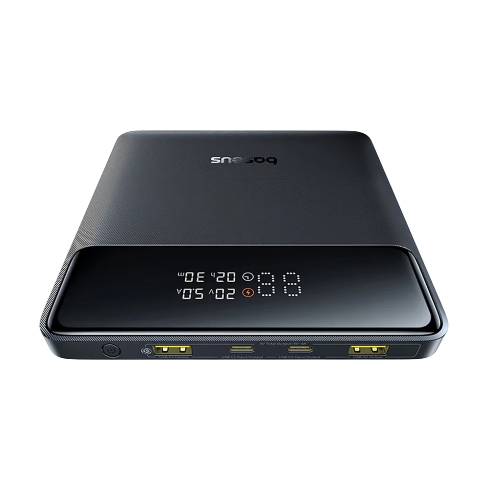 Externer Akku Baseus Blade H1, 20000mAh, 100W, QC + PD, 2 x USB-A - 2 x USB-C, Schwarz