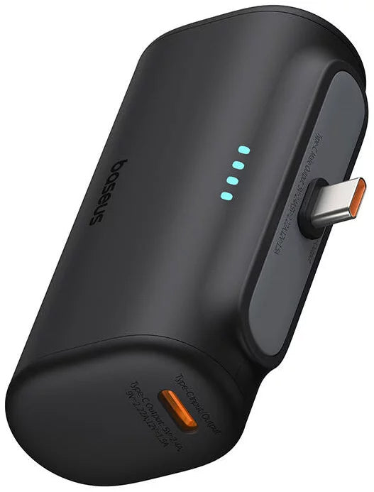 Externer Akku Baseus Compact, 5000mAh, 20W, PD, 2 x USB-C, Schwarz P10068306113-00