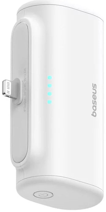 Externer Akku Baseus Compact, 5000mAh, 20W, PD, 1 x Lightning - 1 x USB-C, Weiß P10068307213-00