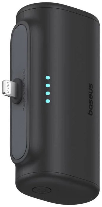 Externer Akku Baseus Compact, 5000mAh, 20W, PD, 1 x Lightning - 1 x USB-C, Schwarz P10068307113-00