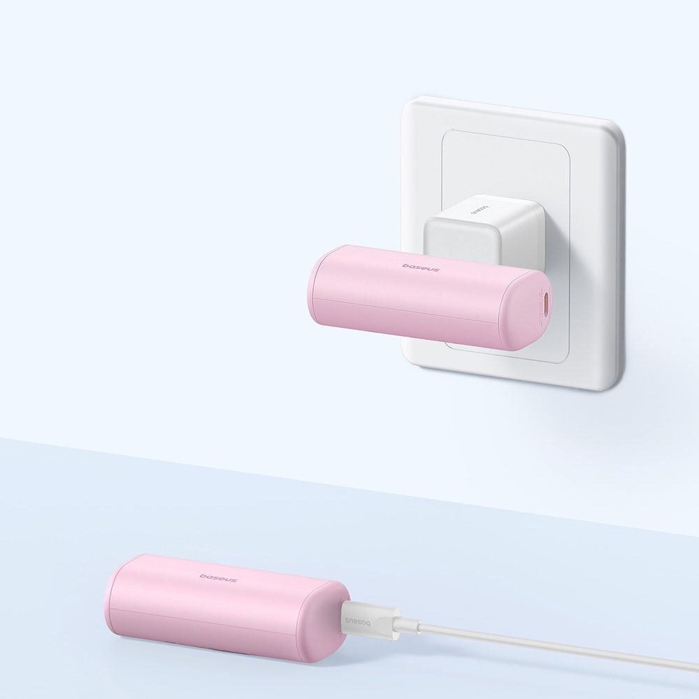 Externer Akku Baseus Compact, 5000mAh, 20W, PD, 2 x USB-C, Rosa P10068306413-00