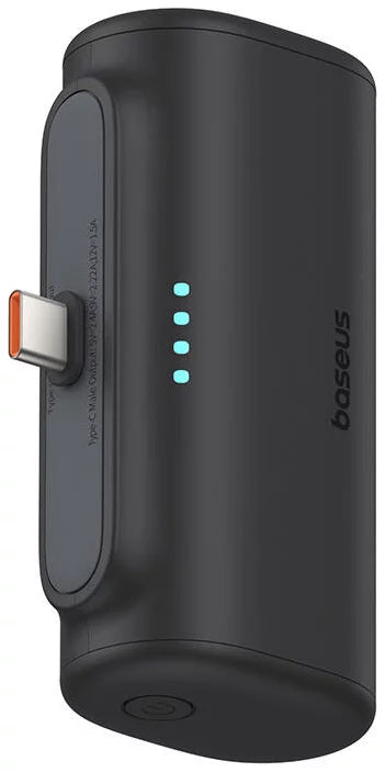 Externer Akku Baseus Compact, 5000mAh, 20W, PD, 2 x USB-C, Schwarz P10068306113-00