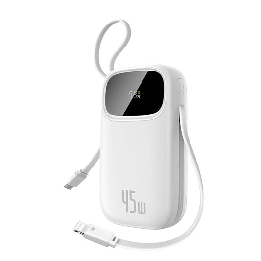 Externer Akku Baseus EnerFill FC31, 20000mAh, 45W, QC + PD, 1 x Lightning - 1 x USB-A - 2 x USB-C, Weiß E0028D01