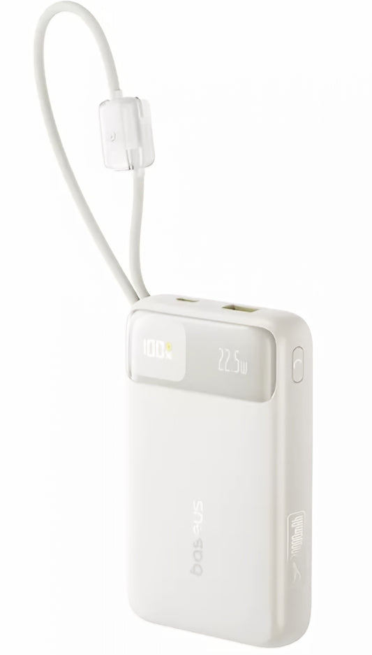 Externe Batterie Baseus EnerFill FC11, 20000mAh, 22,5W, QC + PD, 1 x Lightning - 1 x USB-A - 2 x USB-C, Beige E0027S05