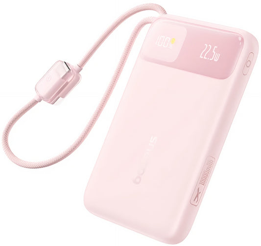 Externe Batterie Baseus EnerFill FC11, 10000mAh, 22,5W, QC + PD, 1 x Lightning - 1 x USB-A - 2 x USB-C, Rosa E0027R07