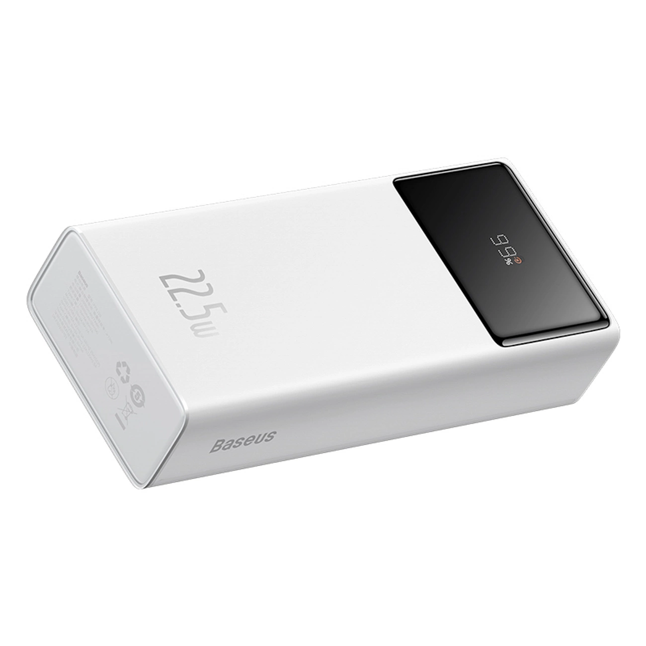 Externer Akku Baseus EnerFill FP41, 30000mAh, 22.5W, QC + PD, 1 x USB-C - 2 x USB-A, Weiß