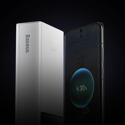 Externer Akku Baseus EnerFill FP41, 30000mAh, 22.5W, QC + PD, 1 x USB-C - 2 x USB-A, Weiß