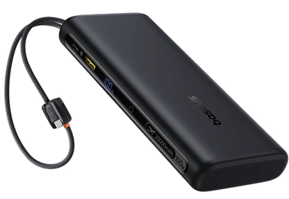 Externer Akku Baseus EnerFill FC41, 20000mAh, 100W, QC + PD, 1 x USB-A - 3 x USB-C, Schwarz E0028N03