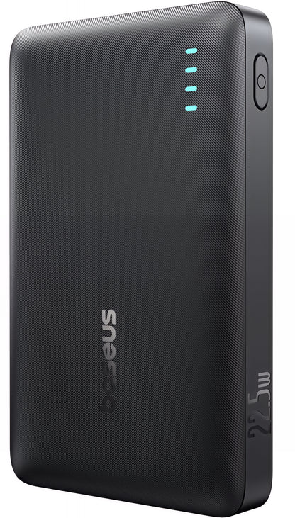 Externer Akku Baseus EnerFill FP21, 10000mAh, 22.5W, QC + PD, 1 x USB-A - 2 x USB-C, Schwarz P1008210D123-00