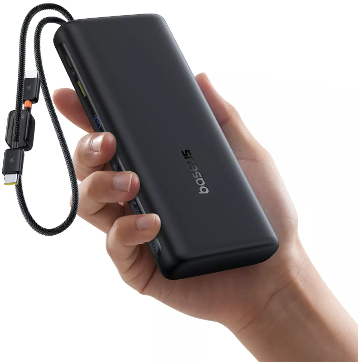 Externer Akku Baseus EnerFill FC41, 20000mAh, 100W, QC + PD, 1 x USB-A - 3 x USB-C, Schwarz E0028N03