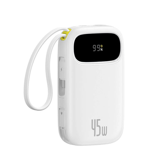 Externer Akku Baseus EnerFill FC31, 20000mAh, 45W, QC + PD, 1 x Lightning - 1 x USB-A - 2 x USB-C, Weiß E0028D01