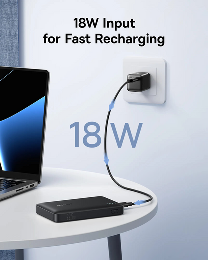 Externer Akku Baseus EnerFill FP21, 10000mAh, 22.5W, QC + PD, 1 x USB-A - 2 x USB-C, Schwarz P1008210D123-00