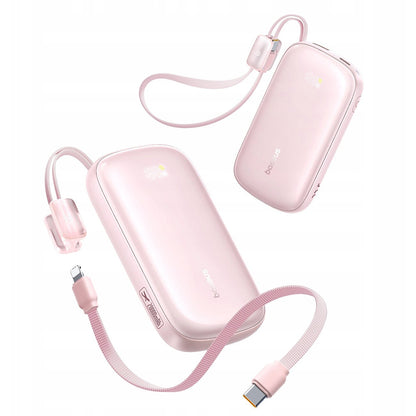 Externer Akku Baseus EnerFill FC21 Qpow 3 Ultra, 10000mAh, 22.5W, QC + PD, 1 x USB-A - 1 x USB-C, Rosa E0027L02