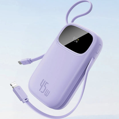 Baseus EnerFill FC31 Qpow 3 External Battery, 10000mAh, 45W, QC + PD, 1 x Lightning - 1 x USB-A - 2 x USB-C, White E0028C01
