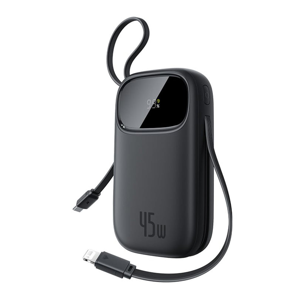 Externer Akku Baseus EnerFill FC31 Qpow 3, 10000mAh, 45W, QC + PD, 1 x Lightning - 1 x USB-A - 2 x USB-C, Schwarz E0028C00