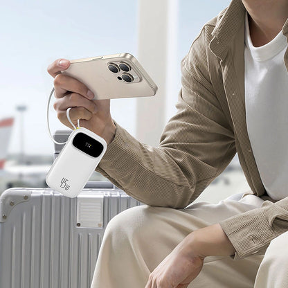 Externer Akku Baseus EnerFill FC31 Qpow 3, 10000mAh, 45W, QC + PD, 1 x Lightning - 1 x USB-A - 2 x USB-C, Schwarz E0028C00