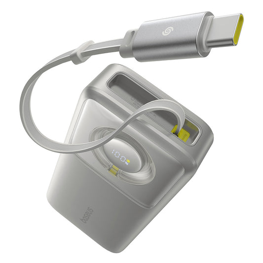 Externer Akku Baseus Free2Pull, 20000mAh, 65W, PD, 2 x USB-C, Grau P10073700843-00