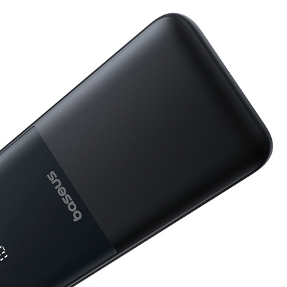 Externer Akku Baseus Lipow, 10000mAh, 22.5W, QC + PD, 1 x Lightning - 1 x USB-A - 2 x USB-C, Schwarz P10079101123-00
