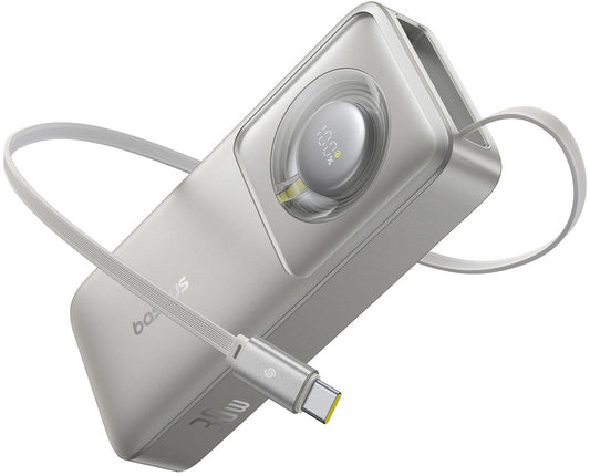 Externer Akku Baseus OS Free2Pull, 10000mAh, 30W, PD, 2 x USB-C, Grau P10073701843-00