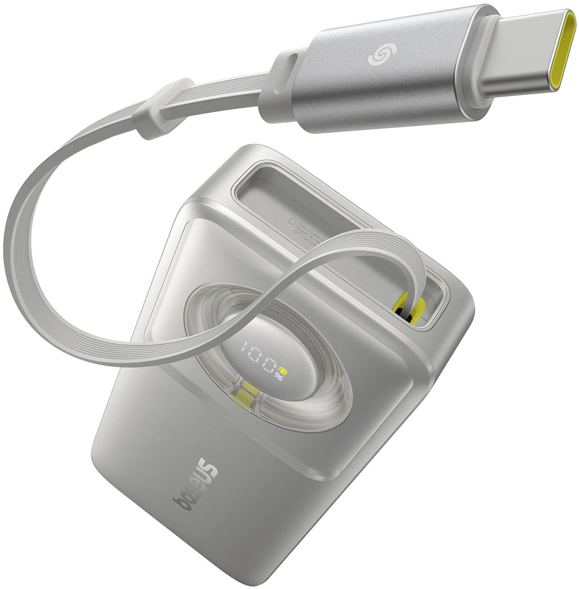 Externer Akku Baseus OS Free2Pull, 10000mAh, 30W, PD, 2 x USB-C, Grau P10073701843-00