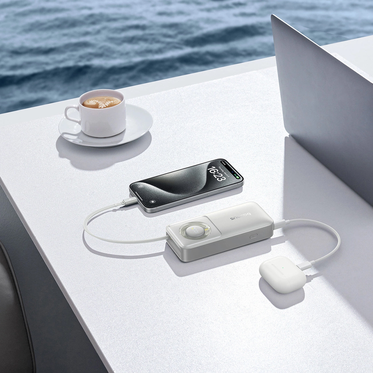 Externer Akku Baseus OS Free2Pull, 10000mAh, 30W, PD, 2 x USB-C, Grau P10073701843-00