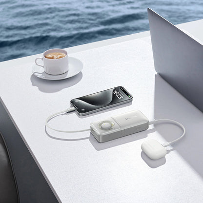 Externer Akku Baseus OS Free2Pull, 10000mAh, 30W, PD, 2 x USB-C, Grau P10073701843-00
