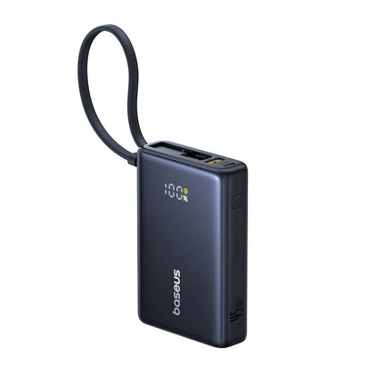 Externer Akku Baseus PicoGo, 10000mAh, 45W, QC + PD, 1 x USB-A - 2 x USB-C, Schwarz P10076803123-00