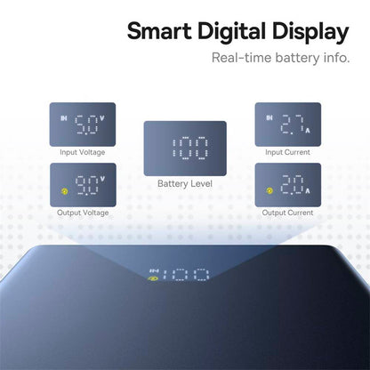 Externer Akku Baseus PicoGo, 10000mAh, 20W, QC + PD, 1 x USB-A - 2 x USB-C, Schwarz P10076801123-00