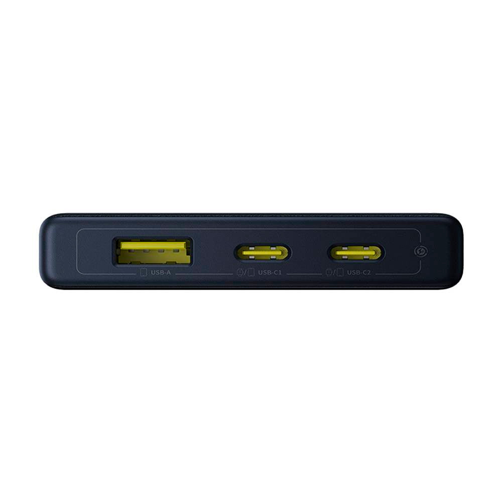 Externer Akku Baseus PicoGo, 10000mAh, 20W, QC + PD, 1 x USB-A - 2 x USB-C, Schwarz P10076801123-00