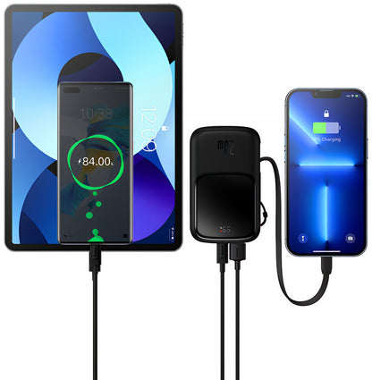 Externer Akku Baseus Qpow Pro, 20000mAh, 20W, QC + PD, 1 x Lightning - 1 x USB-A - 1 x USB-C, Schwarz PPQD060201
